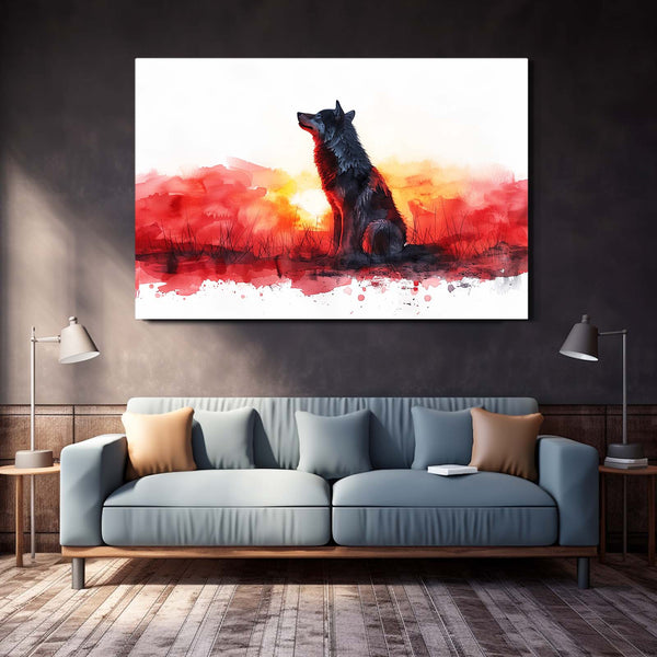 Black Wolf Fog Art  | MusaArtGallery™