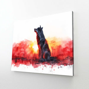 Black Wolf Fog Art  | MusaArtGallery™