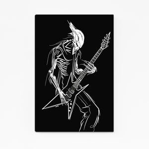 Metalhead Skeleton Skull Art | MusaArtGallery™