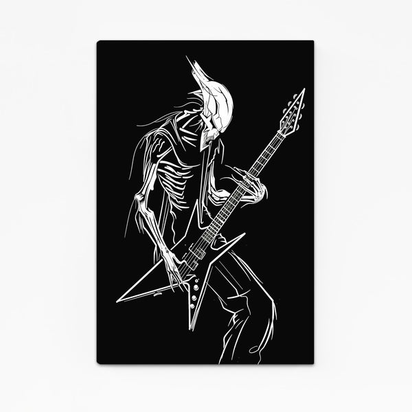 Metalhead Skeleton Skull Art | MusaArtGallery™