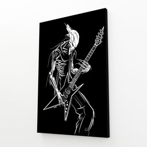 Metalhead Skeleton Skull Art | MusaArtGallery™