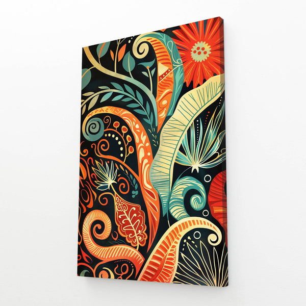 Mexican Wall Art Botanical Swirls | MusaArtGallery™