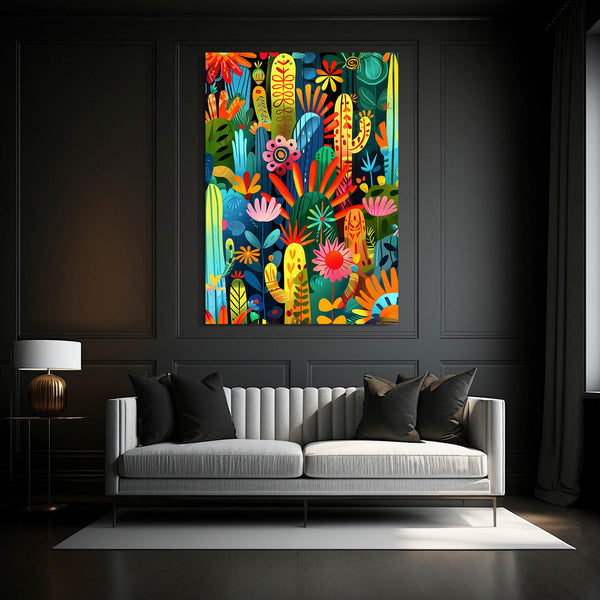 Mexican Wall Art Cactus Garden | MusaArtGallery™