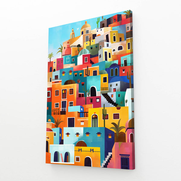 Mexican Wall Art Color City | MusaArtGallery™