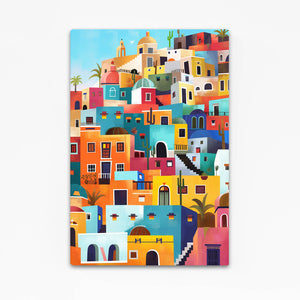 Mexican Wall Art Color City | MusaArtGallery™