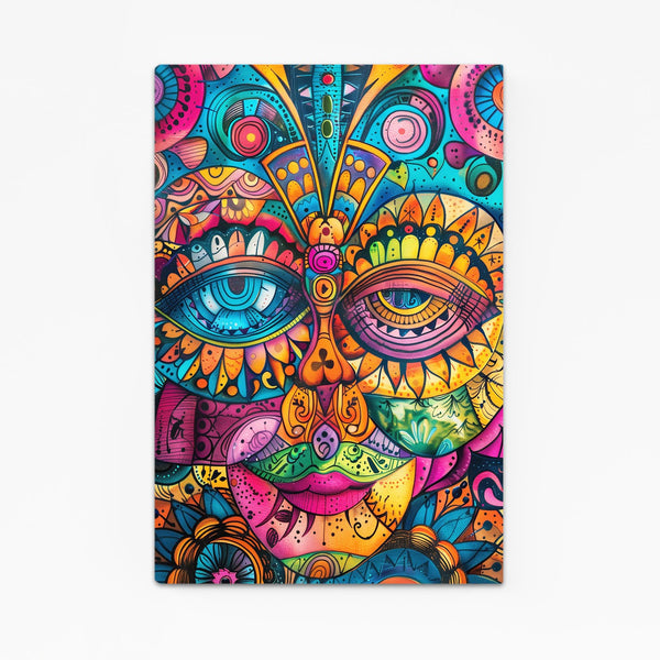 Mexican Wall Art Colorful Mask | MusaArtGallery™