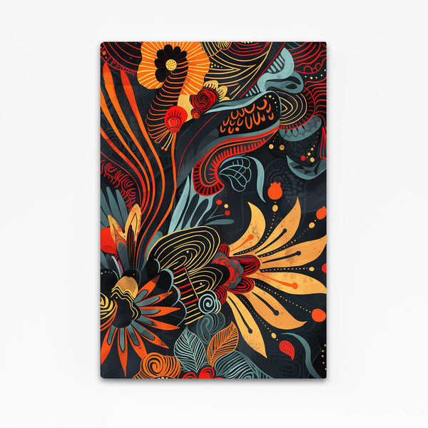 Mexican Wall Art Fiery Flora | MusaArtGallery™