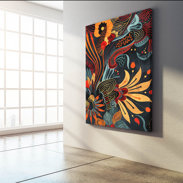 Mexican Wall Art Fiery Flora | MusaArtGallery™