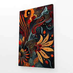 Mexican Wall Art Fiery Flora | MusaArtGallery™