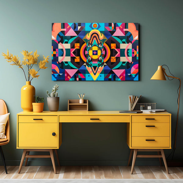 Mexican Wall Art Geometric Burst | MusaArtGallery™