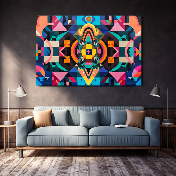 Mexican Wall Art Geometric Burst | MusaArtGallery™