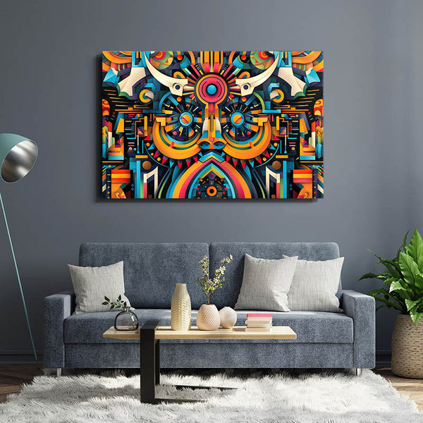  Mexican Wall Art Geometric Vibrance | MusaArtGallery™