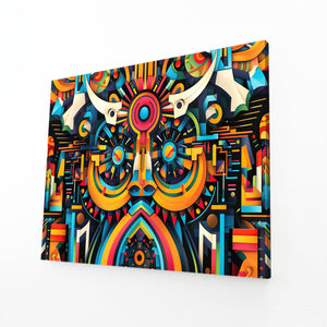  Mexican Wall Art Geometric Vibrance | MusaArtGallery™