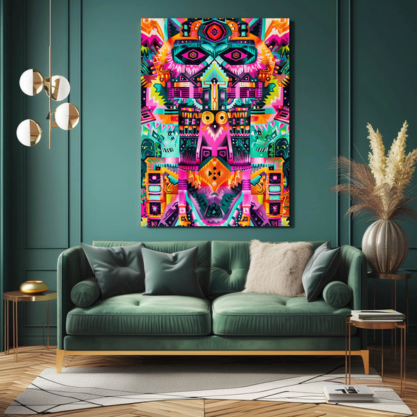 Mexican Wall Art Neon Totem | MusaArtGallery™