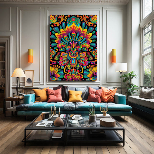 Mexican Wall Art Psychedelic Bloom | MusaArtGallery™