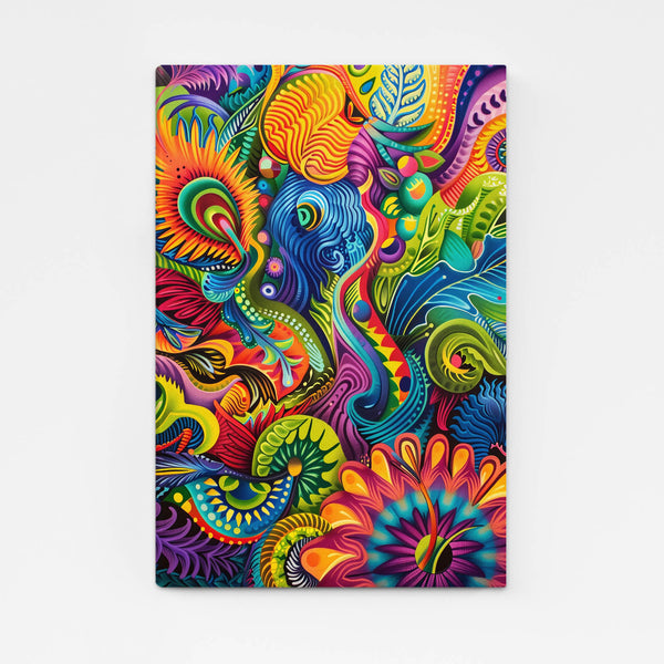 Mexican Wall Art Psychedelic Colors | MusaArtGallery™