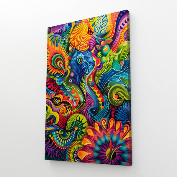 Mexican Wall Art Psychedelic Colors | MusaArtGallery™