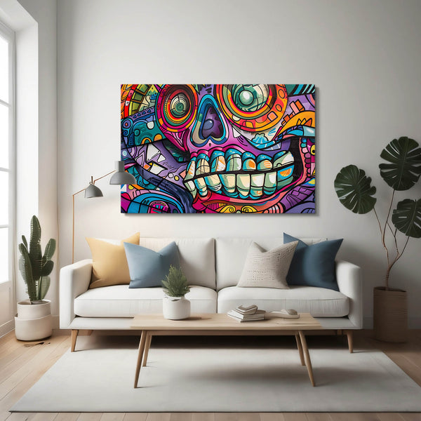 Mexican Wall Art Skull Vibe | MusaArtGallery™