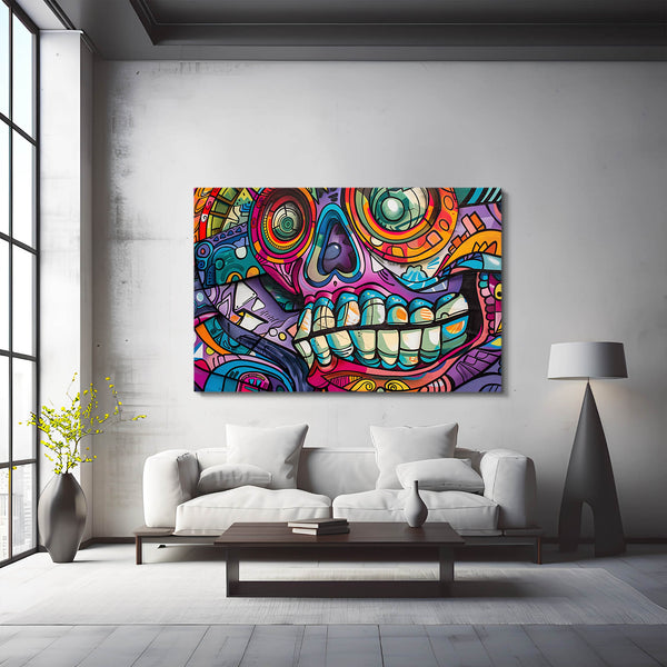 Mexican Wall Art Skull Vibe | MusaArtGallery™