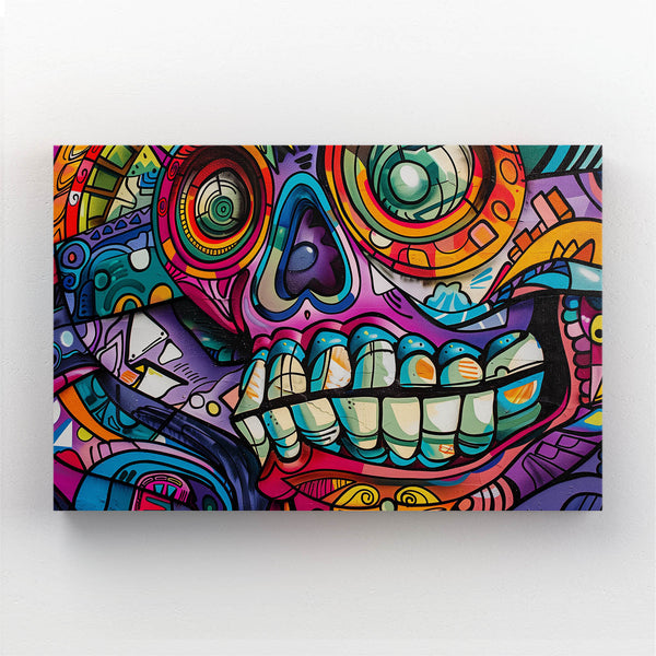 mexican-wall-art-skull-