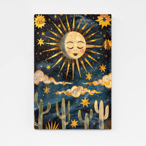 Mexican Wall Art Sun and Stars | MusaArtGallery™