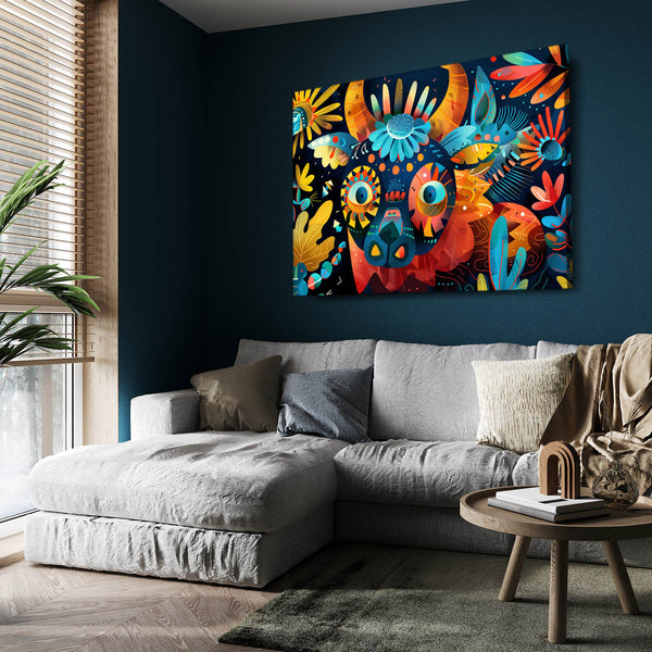 Mexican Wall Art Vibrant Bull | MusaArtGallery™