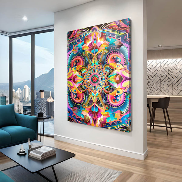 Mexican Wall Art Vibrant Mandala