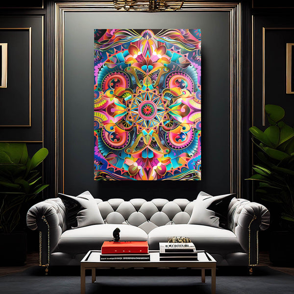 Mexican Wall Art Vibrant Mandala | MusaArtGallery™