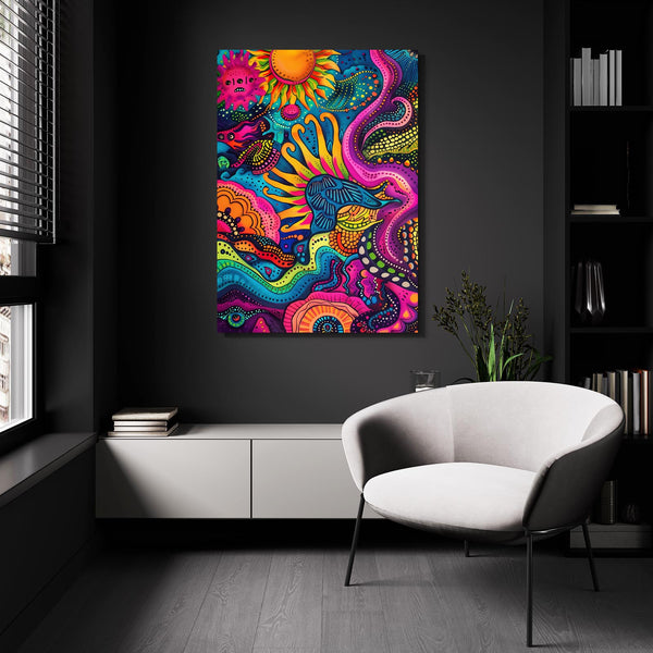 Mexican Wall Art Vibrant Ocean | MusaArtGallery™