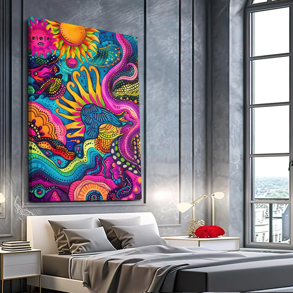 Mexican Wall Art Vibrant Ocean | MusaArtGallery™