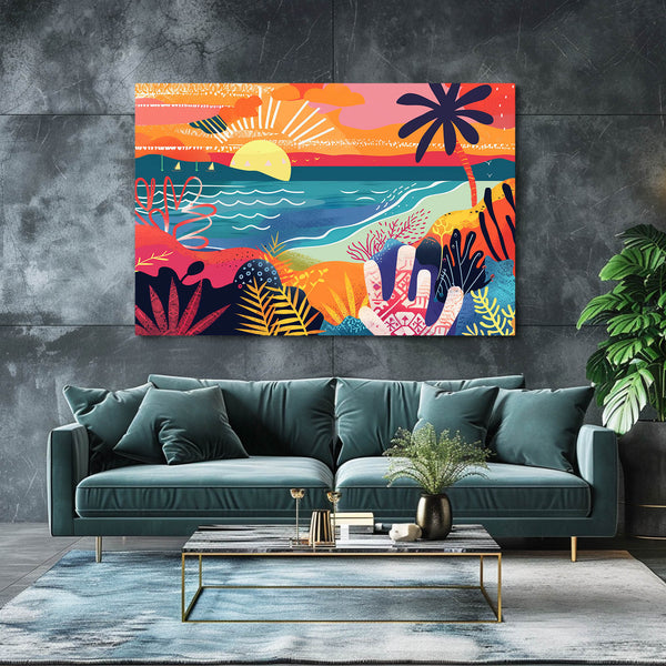 Mexican Wall Art Vibrant Sunset | MusaArtGallery™