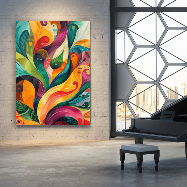 Mexican Wall Art Vivid Swirls | MusaArtGallery™