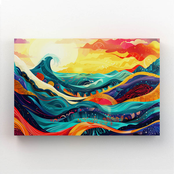 Mexican Wall Art Waves | MusaArtGallery™