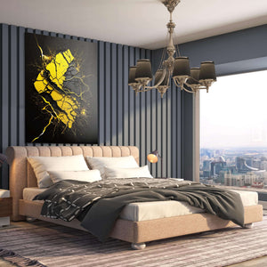 Mid-Century Modern Abstract Art Canvas | MusaArtGallery™ 