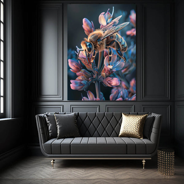 Midnight Bloom Bee Art | MusaArtGallery™