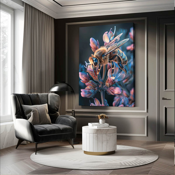 Midnight Bloom Bee Art | MusaArtGallery™