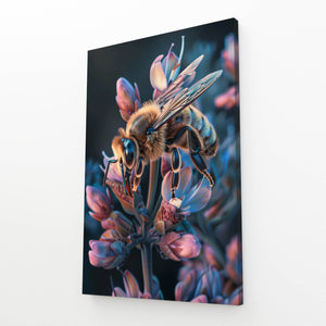 Midnight Bloom Bee Art | MusaArtGallery™