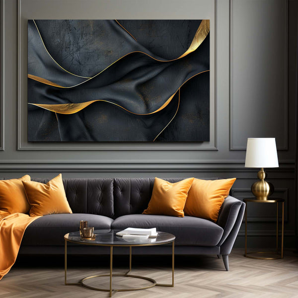 Midnight Elegance Abstract Art | MusaArtGallery™