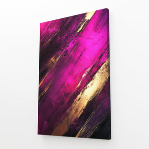 Midnight Glow Pink Abstract Art | MusaArtGallery™