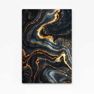 Midnight Gold Abstract Art | MusaArtGallery™