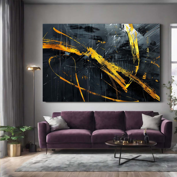 Midnight Strikes Abstract Art | MusaArtGallery™