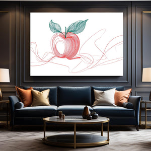 Minimal Apple Art