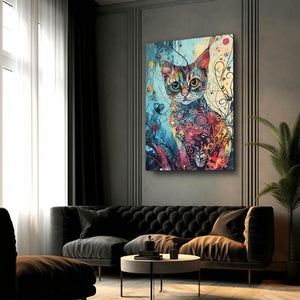 Minimal Cat Art | MusaArtGallery™