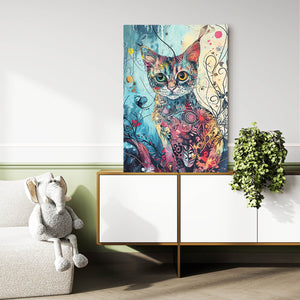 Minimal Cat Art | MusaArtGallery™