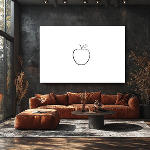 Minimalist Apple Art