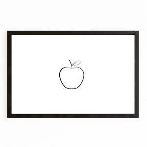 Minimalist Apple Art