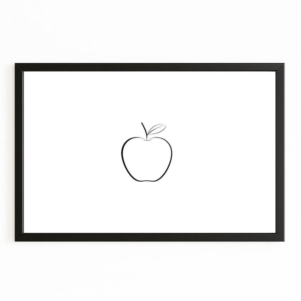 Minimalist Apple Art