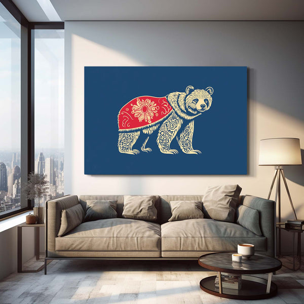 Minimalist Bear Print