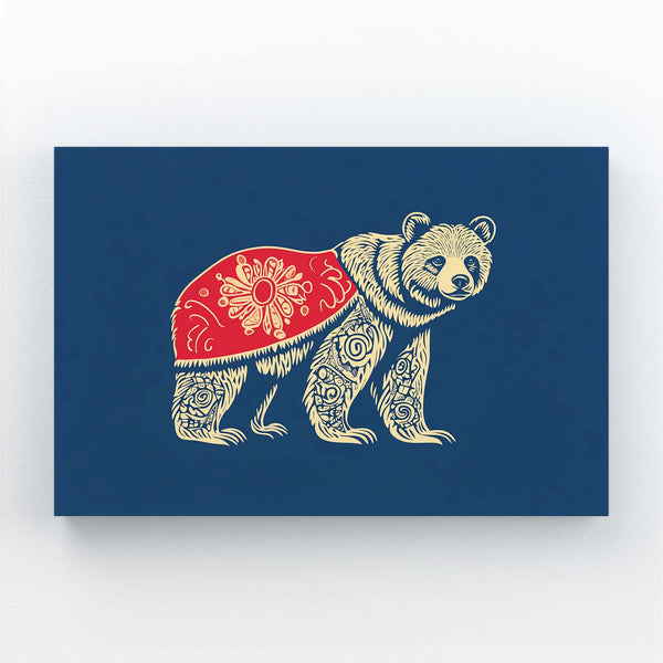 Minimalist Bear Print