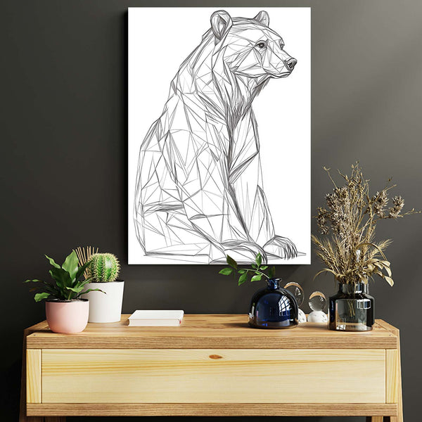 Minimalist Bear Wall Art